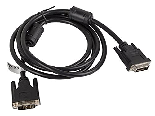 Lanberg CA-DVID-10CC-0018-BK Dvi-D (24+1Pol) Stecker auf Dvi-D (24+1Pol) Stecker Dual Link Kabel, 1,8m schwarz von Lanberg