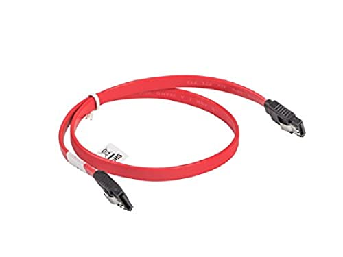 Lanberg CA-SASA-14CU-0050-R Sata Data Steckers III (7Pol) Kabel mit Metallklemmen, 50 cm rot von Lanberg