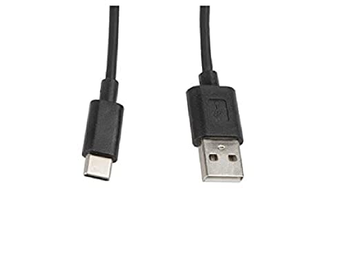 Lanberg CA-USBO-10CC-0010-BK USB 2.0 A-Stecker auf USB Type-C Stecker Kabel, 1m schwarz von Lanberg