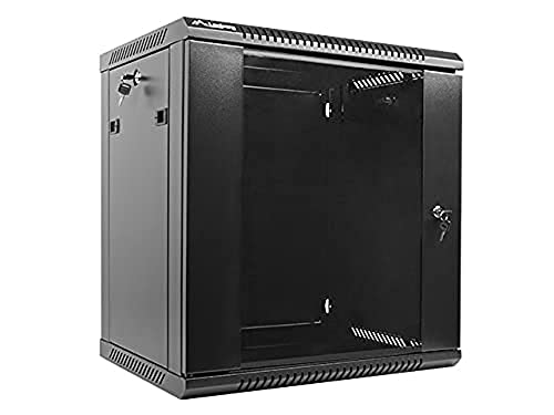 Lanberg - Rack cabinets - Lanberg Wall-Mounted Rack 19'' demounted Flat Pack 12u/600x450mm Black von Lanberg