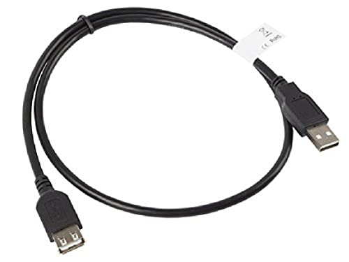 Lanberg CA-USBE-10CC-0007-BK USB 2.0 A-Stecker auf USB A-Buchse Extender, 70 cm schwarz von Lanberg