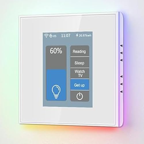 LANBON L8-HD LCD Smart Dimmerschalter 1 Fach, 0-100 Stufenlos Dimmbarer Schalter funktioniert mit Homekit/Tuya, Dimmer Switch für LED Lampen kompatibel mit Alexa/Google Home,Erforderlich Neutralleiter LANBON L8-HD LCD Smart Dimmerschalter 1 Fach, 0-100 Stufenlos Dimmbarer Schalter funktioniert mit Homekit/Tuya, Dimmer Switch für LED Lampen kompatibel mit Alexa/Google Home,Erforderlich Neutralleiter von Lanbon