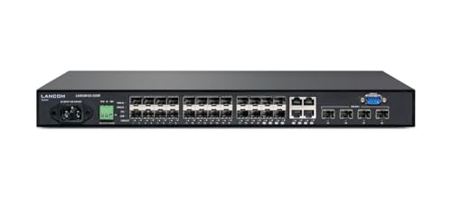 LANCOM GS-2328F, Managed Layer-2-Switch mit 28 Ports (20 SFP Ports, 4 Combo-Ports (TP/SFP), 4 SFP+ (10 Gbit/s) Ports), 128 GBit/s Durchsatz von Lancom