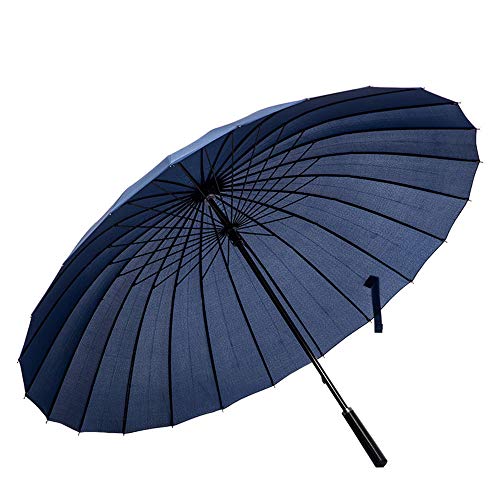 Lancoon 24 Rippen GroßEn Regenschirm, Mode Langen Griff Geraden Regenschirm, Anti-Uv-Sonne/Regen KS07Blue Lancoon 24 Rippen GroßEn Regenschirm, Mode Langen Griff Geraden Regenschirm, Anti-Uv-Sonne/Regen KS07Blue von Lancoon