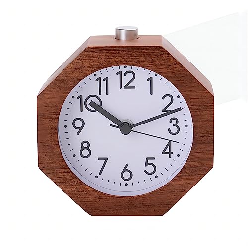 Lancoon Analoger Wecker, 9CM Non-Ticking mit arabischen Ziffern Wake Up Backlight Batteriebetrieben für Schlafzimmer Schwerschläfer Braun Lancoon Analoger Wecker, 9CM Non-Ticking mit arabischen Ziffern Wake Up Backlight Batteriebetrieben für Schlafzimmer Schwerschläfer Braun von Lancoon
