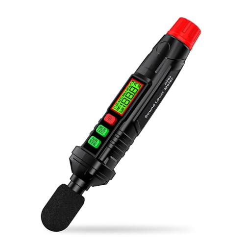 Lancoon Dezibel Meter Digitaler Schallpegelmesser 30-130dB Data Hold Ein gewichteter MAX/MIN Data Hold Verwendung für Haus lauten Nachbarn Fabrik von Lancoon