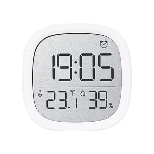 Lancoon Digitaler LCD Wecker mit Magnetischem Design Thermohygrometer Datum Temperatur Luftfeuchtigkeit Hängend 12/24 Stunden Einfach zu Benutzen für Haus Küche Desktop von Lancoon