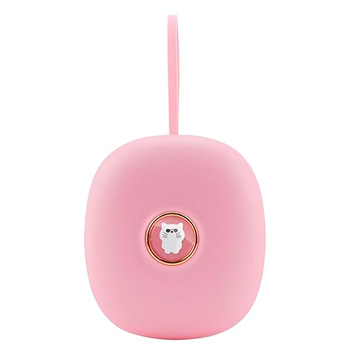 Lancoon Digitaler Vibrationswecker, LED-Anzeige unter dem Kopfkissen mit Blitzlicht, tragbarer Wecker mit Schlummerfunktion und Einstellbarer Vibration(Rosa) von Lancoon