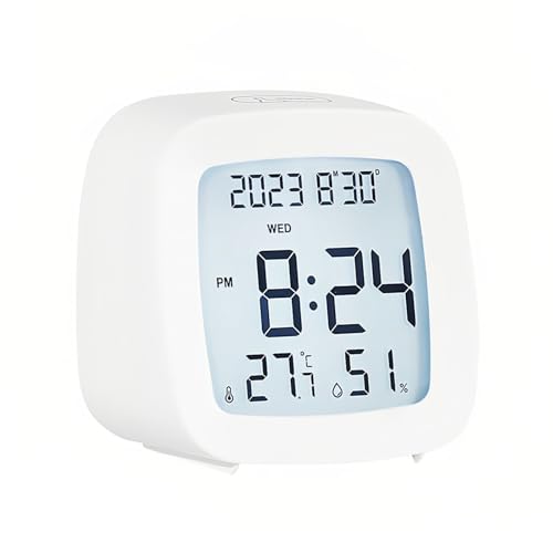 Lancoon Digitaler Wecker mit Temperatur Luftfeuchtigkeit Desktop Max/Mix Record 12/24 Stunden Woche Kalender Touch Button für Zuhause Nachttisch Büro Studenten Tisch Lancoon Digitaler Wecker mit Temperatur Luftfeuchtigkeit Desktop Max/Mix Record 12/24 Stunden Woche Kalender Touch Button für Zuhause Nachttisch Büro Studenten Tisch von Lancoon