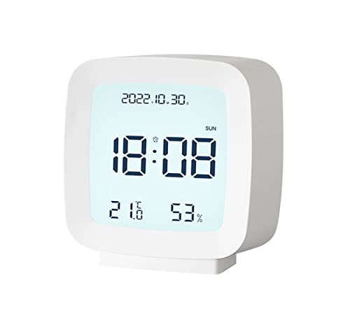 Lancoon Elektronischer Wecker, Kleiner Bildschirm mit Datum Woche Zeit Temperatur Luftfeuchtigkeit Leise Weiche Hintergrundbeleuchtung Sprachsteuerung für Kinder Schlafzimmer Lancoon Elektronischer Wecker, Kleiner Bildschirm mit Datum Woche Zeit Temperatur Luftfeuchtigkeit Leise Weiche Hintergrundbeleuchtung Sprachsteuerung für Kinder Schlafzimmer von Lancoon