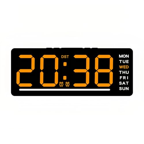 Lancoon Elektronischer Wecker mit Temperatur Stummschaltung Schlummern Dual Alarm 5 Stufen der Helligkeit Anpassung Datum Woche 12/24 Stunden Nachtmodus für Wohnzimmer Home Nachttisch von Lancoon