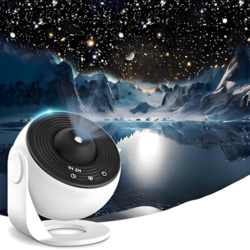 Lancoon Galaxy Projektor für Schlafzimmer Star Projektor Nachtlicht mit HD Fokus & 13 austauschbare Scheiben 12.5m² Sternenhimmel Projektion für Kinder Home Decke Dekoration Lancoon Galaxy Projektor für Schlafzimmer Star Projektor Nachtlicht mit HD Fokus & 13 austauschbare Scheiben 12.5m² Sternenhimmel Projektion für Kinder Home Decke Dekoration von Lancoon