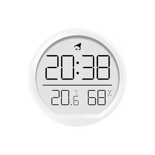 Lancoon LCD Digitaler Wecker mit Temperatur & Luftfeuchtigkeit Kleines Magnetisches Design Desktop Hängend 3 Arten von Platzierung 12/24 Stunden Kalender für Haus Küche Büro Studenten von Lancoon