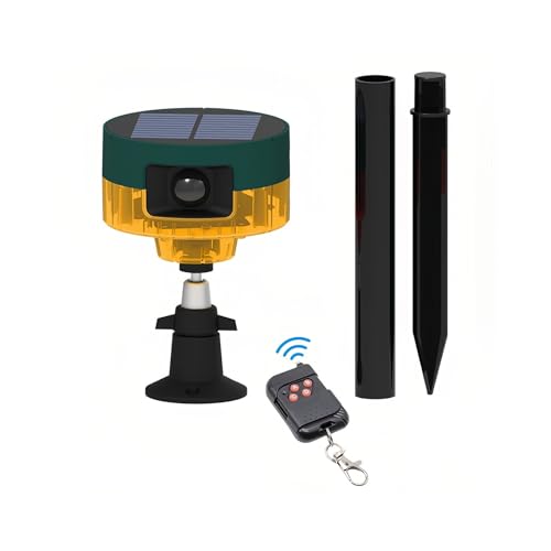 Lancoon Solar Motion Sensor Alarm im Freien 360°Motion Detector LED blinkende Strobe Licht Warnlampe mit Fernbedienung Sound Security Sirene für Hühnerstall Hof Home Farm Scheune Lancoon Solar Motion Sensor Alarm im Freien 360°Motion Detector LED blinkende Strobe Licht Warnlampe mit Fernbedienung Sound Security Sirene für Hühnerstall Hof Home Farm Scheune von Lancoon