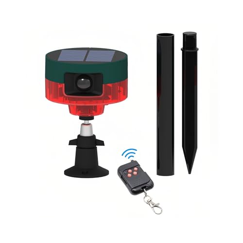 Lancoon Solar Motion Sensor Alarm Repellent 360°Motion Detector Loud Sirene LED Blinklicht IP55 wasserdicht mit Remote High Volume Voice Recording für Farm Home Scheune Yard Lancoon Solar Motion Sensor Alarm Repellent 360°Motion Detector Loud Sirene LED Blinklicht IP55 wasserdicht mit Remote High Volume Voice Recording für Farm Home Scheune Yard von Lancoon