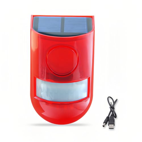 Lancoon Solar Sound-Licht Alarm Outdoor Motion Sensoren Wasserdichtes Gerät 110db Sirene Sound Alarm Flash Warnung Sicherheitsalarm System für Home Yard Lancoon Solar Sound-Licht Alarm Outdoor Motion Sensoren Wasserdichtes Gerät 110db Sirene Sound Alarm Flash Warnung Sicherheitsalarm System für Home Yard von Lancoon
