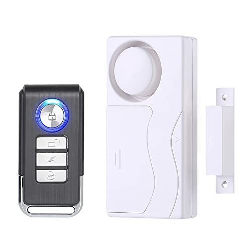 Lancoon Tür Fenster Sensor Alarm, Fernbedienung, Kabelloser Magnet Alarm, Diebstahlschutz, DIY Installation Für Zuhause Wohnung Geschäft Pool Garage von Lancoon