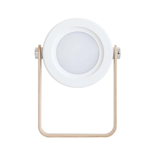 Lancoon Wiederaufladbare Laterne Licht faltbar tragbare Lampe mit 3 Stufen der Helligkeit 360°Adjustable Touch Switch für Bad Flur Treppe Schlafzimmer Küche Weiß von Lancoon