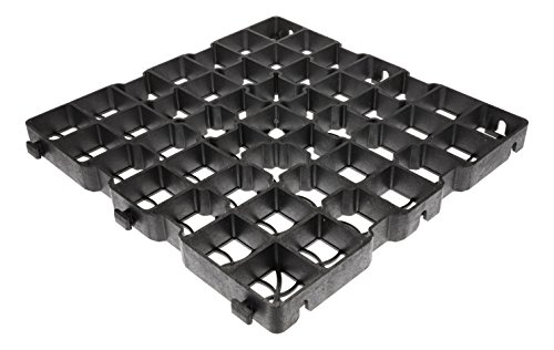 LANDGRID 2,5m² 40LG Schwarz Rasengitter Paddockplatten 50x50x4 cm Paddockplatte Rasengitterplatten von LANDGRID