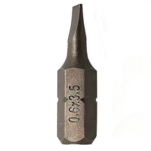 Bits Schrauberbits Phillips PH Pozidriv PZ 1 2 3 Torx TX T10 T15 T20 T25 T27 T30 T40 Schlitz Sechskant Bit Bithalter nach Auswahl (1, Schlitz 0,6x3,5mm 25mm) von Land-Haus-Shop
