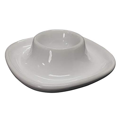 Eierbecher Keramik weiß, 8 Stück Porzellan Eier Becher (LHS) von Land-Haus-Shop