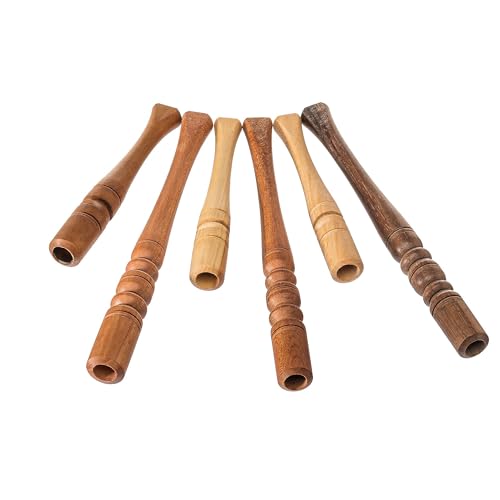 Hölzerne Zigarettenspitzen für Standard-Zigarettenset 6 - All-Natural, Handgefertigte Mundstück aus Holz für keinen Filter Tabak Rauchen - 100% Holz Zigarettenpfeife Hölzerne Zigarettenspitzen für Standard-Zigarettenset 6 - All-Natural, Handgefertigte Mundstück aus Holz für keinen Filter Tabak Rauchen - 100% Holz Zigarettenpfeife von Land of Wood