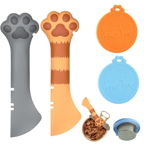 2 PCS Katzenfutter Löffel Mit Dosendeckel Katzenfutter Silikon, Silikondeckel Für Hundefutter und Katzenfutter,Pfotenform Für Katzenlöffel, Haustier Katze Pfote Dosenöffner, Der Haustier Dosen öffnen 2 PCS Katzenfutter Löffel Mit Dosendeckel Katzenfutter Silikon, Silikondeckel Für Hundefutter und Katzenfutter,Pfotenform Für Katzenlöffel, Haustier Katze Pfote Dosenöffner, Der Haustier Dosen öffnen von LandReCol