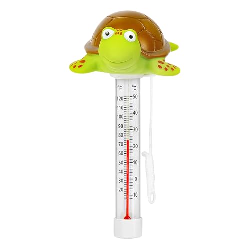 Pool Thermometer, Wasserthermometer Pool, Pool Gadgets, Floating Pool Thermometer Cute Für Swimmingpool, Hot Tubs, Fischteiche & Baby-pool（Schildkröte） von LandReCol