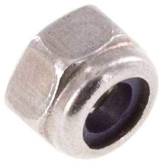 Sechskantmutter,selbstsich. DIN 985, M 4, Edelstahl A2 Werkstoff:Edelstahl A2 d:M 4mm h:5,0mm s:7,0 von Landefeld