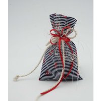 Lavendel Duftbeutel Anker, Lavendelkissen, Säckchen, Blau Weiß Rot, Maritim von LandhuisDe