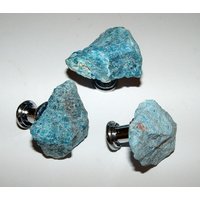 Benutzerdefinierte Blau Apatit Edelstein Schublade Knäufe von LandiDesigns