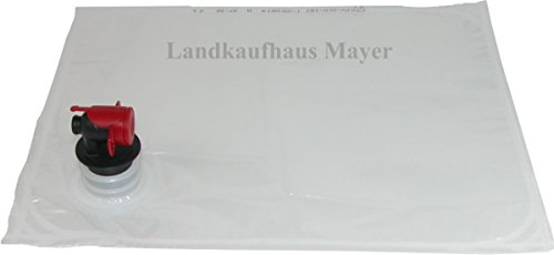 Landkaufhaus Mayer 100 Stück Bag in Box Beutel 3 Liter, Saftschläuche, Saftbeutel (100 x 3 Liter) von Landkaufhaus Mayer