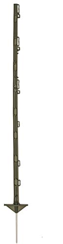 Weidezaunpfähle 125cm grün 20 Stück Pack Doppeltritt (105cm über Boden) von Landkaufhaus Mayer