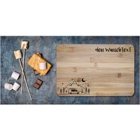 Frühstücksbrettchen Camping Vanlife Personalisiert Aus Bambus Das Geschenke Für Camper von Landkautz
