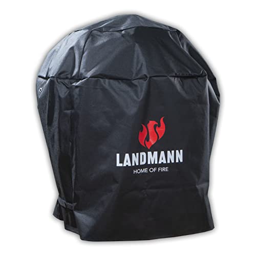 Landmann Premium Wetterschutzhaube | Aus robustem Polyestergewebe | Wasserdicht, UV-beständig, Atmungsaktiv, Kältebeständig | Geeignet für Kepler Serie [90 x 70 x 70 cm], 03138, Schwarz von Landmann