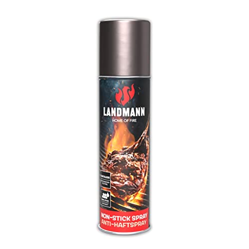 Landmann Anti-Haftspray Grill | Grillgut ohne Zerren & Verkleben vom Grillrost lösen | Geschmacksneutrales Trennspray auf Rapsölbasis | Einfache Anwendung & geeignet für Grillroste Aller Art [250 ml] von Landmann