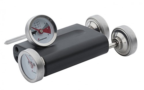 LANDMANN Selection Grillthermometer | Set aus vier manuellen Thermometern| Inkl. Haltesystem von Landmann