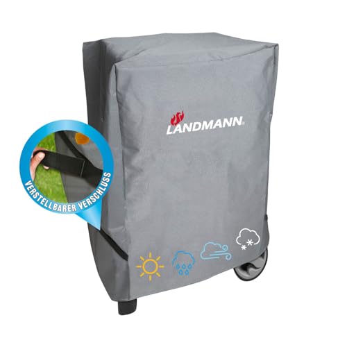 LANDMANN Premium Wetterschutzhaube | Aus robustem & wasserdichtem Polyestergewebe | UV-Beständig, atmungsaktiv & kältebeständig | Geeignet für Pantera 1.0, Pantera 2.0 und e-Pantera inklusive Trolley von Landmann