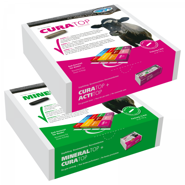 Boli-Set Laktation: MINERALTOP + CURATOP Bolus - Futterergänzung Le... von Landmans Best
