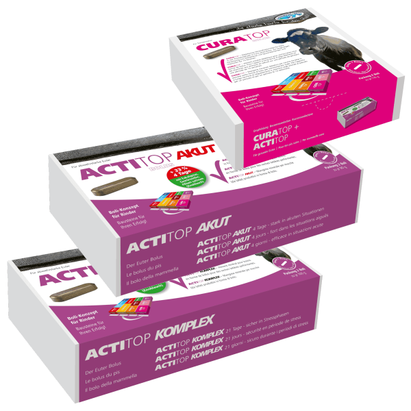 Boli-Set Trockenstehzeit: CURATOP + ACTITOP KOMPLEX & AKUT - Futter... von Landmans Best