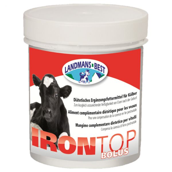 IRONTOP Eisen Bolus - Futterergänzung Kälberstart - 24 Boli à 3,3g von Landmans Best
