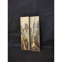 2X Depresle Vintage Paris Bild 50Er Retro Mid Century Print The Book Stalls Modern Art 49cm X 14cm 2X Depresle Vintage Paris Bild 50Er Retro Mid Century Print The Book Stalls Modern Art 49cm X 14cm von Landmum