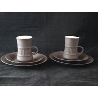2x Gedeck Kaffeeservice Moccatasse Keramik Jens H. Quistgaard Ihq Dansk Design Denmark 60Er von Landmum