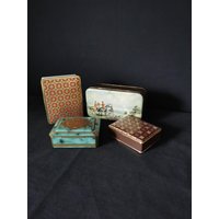 4x Vintage Blechdosen Keksdose Schmuckdosen Im Set Blech Holzoptik 4x Vintage Blechdosen Keksdose Schmuckdosen Im Set Blech Holzoptik von Landmum