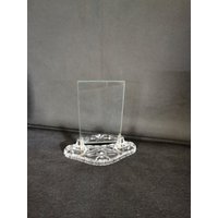 Außergewöhnlicher Kristall Ganzglas Bilderrahmen Art Deco Glasscheibe Außergewöhnlicher Kristall Ganzglas Bilderrahmen Art Deco Glasscheibe von Landmum