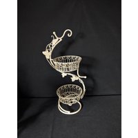 Blumenständer Aus Eisen Blumensäule Metallständer Ständer Shabby Chic Etagere von Landmum