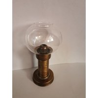 Föhl Glas Windlicht Zinn Mit Abnehmbarem Kerzenhalter Deko Design Style Stil von Landmum
