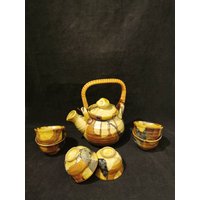 Getöpfertes Handgetöpfertes Service Kunstkeramik Teeservice Kaffeeservice Kanne Tassen Handarbeit Getöpfertes Handgetöpfertes Service Kunstkeramik Teeservice Kaffeeservice Kanne Tassen Handarbeit von Landmum