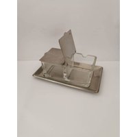 Glas Geleeset Marmeladentöpfe Vintage Menage Alt Wmf Pressglas Küche Vorratsdose von Landmum