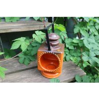 Goebel Pan Keramik Windlicht Teelicht Laterne 70Er Goebel Pan Keramik Windlicht Teelicht Laterne 70Er von Landmum